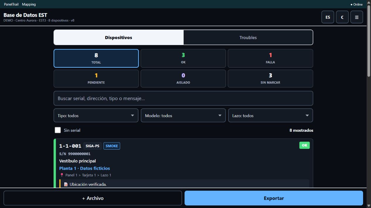 Reports · inventario y estados / Reports · inventory and states — DEMO